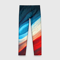Леггинсы для девочки Неоновые яркие волны, цвет: 3D-принт