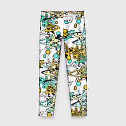 Детские легинсы Abstract pattern waves and streaks