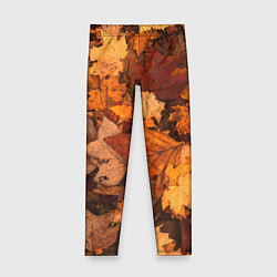 Леггинсы для девочки Опавшие листья, цвет: 3D-принт