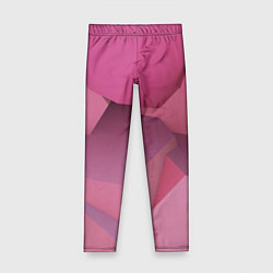 Леггинсы для девочки Розовые геометрические фигуры, цвет: 3D-принт