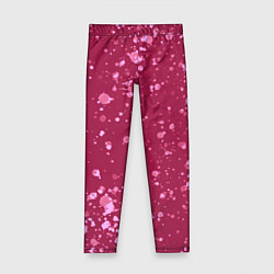Леггинсы для девочки Текстура Розовый взрыв, цвет: 3D-принт
