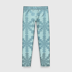 Леггинсы для девочки Снежинки градиент, цвет: 3D-принт
