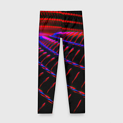 Леггинсы для девочки Geometry neon texture, цвет: 3D-принт