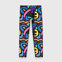 Леггинсы для девочки Multicolored texture pattern, цвет: 3D-принт