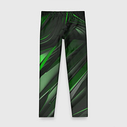 Детские легинсы Green black abstract