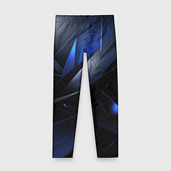 Леггинсы для девочки Blue black background, цвет: 3D-принт