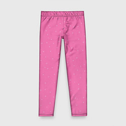 Леггинсы для девочки Нежный розовый кружочки, цвет: 3D-принт