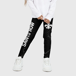 Леггинсы для девочки Saints Row glitch на темном фоне: надпись, символ, цвет: 3D-принт — фото 2