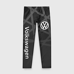 Леггинсы для девочки Volkswagen - classic black, цвет: 3D-принт