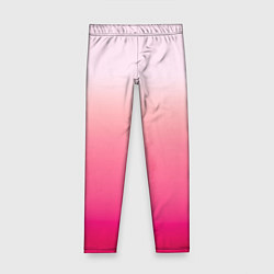 Леггинсы для девочки Оттенки розового градиент, цвет: 3D-принт