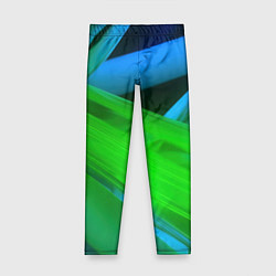 Детские легинсы Blue green abstract