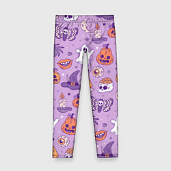 Леггинсы для девочки Halloween pattern арт, цвет: 3D-принт