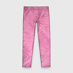 Леггинсы для девочки Розовая шерсть, цвет: 3D-принт