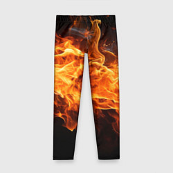 Детские легинсы Black fire style