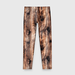 Леггинсы для девочки Старые доски, цвет: 3D-принт