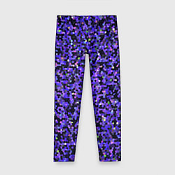 Леггинсы для девочки Фиолетовая мозаика, цвет: 3D-принт