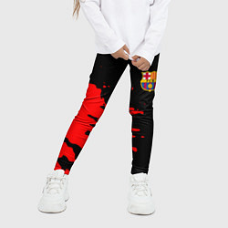 Леггинсы для девочки Barcelona краски спорт, цвет: 3D-принт — фото 2