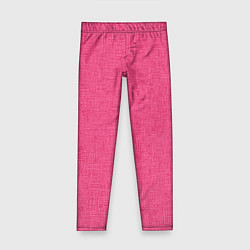 Леггинсы для девочки Текстура однотонный розовый Барби, цвет: 3D-принт