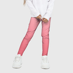 Леггинсы для девочки Нежный розовый градиент, цвет: 3D-принт — фото 2