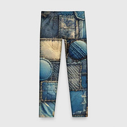 Детские легинсы Denim patchwork - ai art