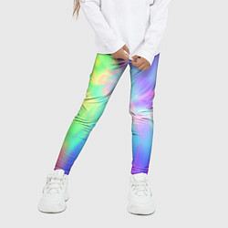 Леггинсы для девочки Яркий тай-дай абстракция, цвет: 3D-принт — фото 2