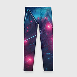 Леггинсы для девочки Конструкция с ярким свечением, цвет: 3D-принт