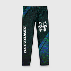 Детские легинсы Deftones glitch blue