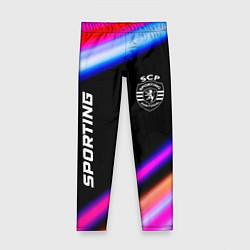 Леггинсы для девочки Sporting speed game lights, цвет: 3D-принт