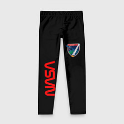 Детские легинсы Nasa space logo steel