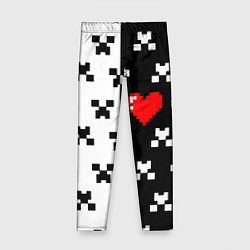 Детские легинсы Minecraft pattern love