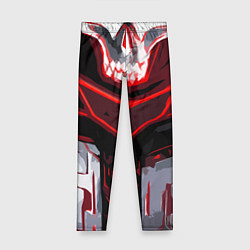 Детские легинсы Red stripes on a black and white background