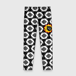 Леггинсы для девочки Serious Sam logo pattern, цвет: 3D-принт