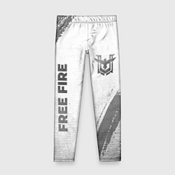 Детские легинсы Free Fire - white gradient вертикально