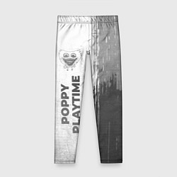 Леггинсы для девочки Poppy Playtime - white gradient по-вертикали, цвет: 3D-принт