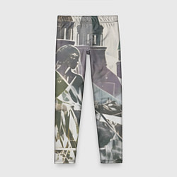 Леггинсы для девочки Отпечаток силуета, цвет: 3D-принт