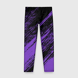 Леггинсы для девочки The color is purple and black, цвет: 3D-принт