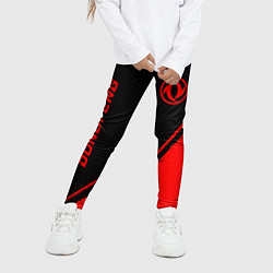 Леггинсы для девочки Dongfeng - red gradient вертикально, цвет: 3D-принт — фото 2