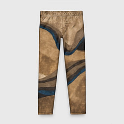 Леггинсы для девочки Песочная абстракция, цвет: 3D-принт