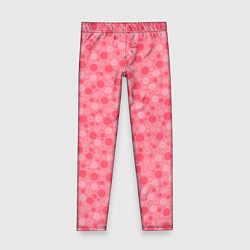 Леггинсы для девочки Красные коралловые пузыри, цвет: 3D-принт