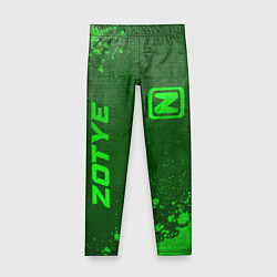 Детские легинсы Zotye - green gradient вертикально