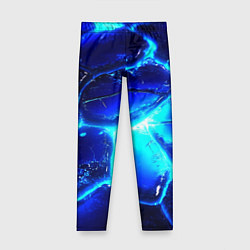 Леггинсы для девочки Синие плиты лед, цвет: 3D-принт