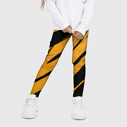 Леггинсы для девочки Тигровый раскрас, цвет: 3D-принт — фото 2