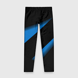 Детские легинсы Color blue black line