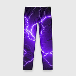 Детские легинсы Color purple black