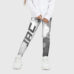 Леггинсы для девочки JAC - white gradient по-вертикали, цвет: 3D-принт — фото 2