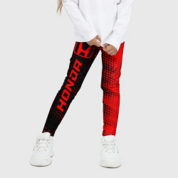 Леггинсы для девочки Honda - red gradient по-вертикали, цвет: 3D-принт — фото 2