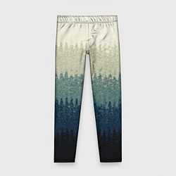 Детские легинсы Серо-синий градиент текстурированные полосы