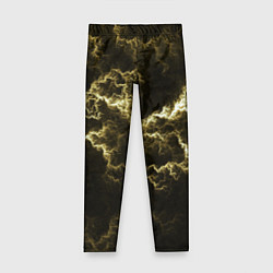 Леггинсы для девочки Lightning yellow, цвет: 3D-принт
