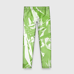 Леггинсы для девочки Color white green, цвет: 3D-принт