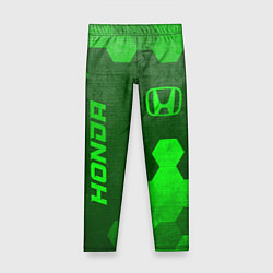 Детские легинсы Honda - green gradient вертикально